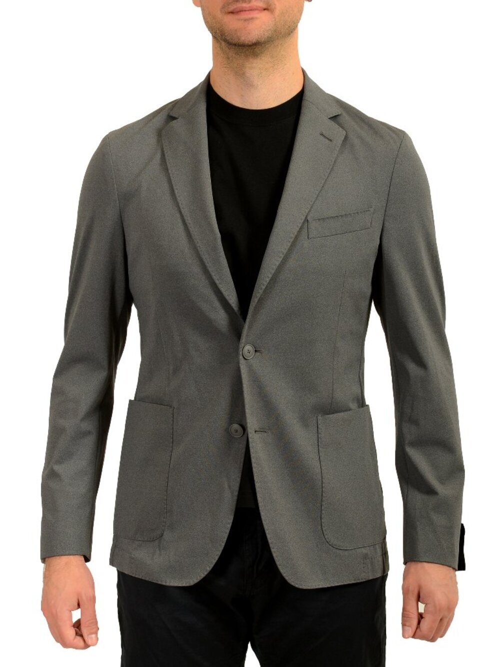 Hugo Boss Men's "P-Hanry-J-WG-233" Slim Fit Gray Two Button Blazer US 38R IT 48R